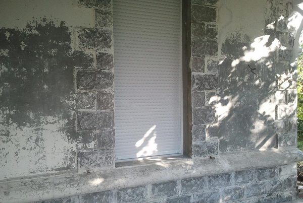 Rénovation d'une façade, peinture extérieure